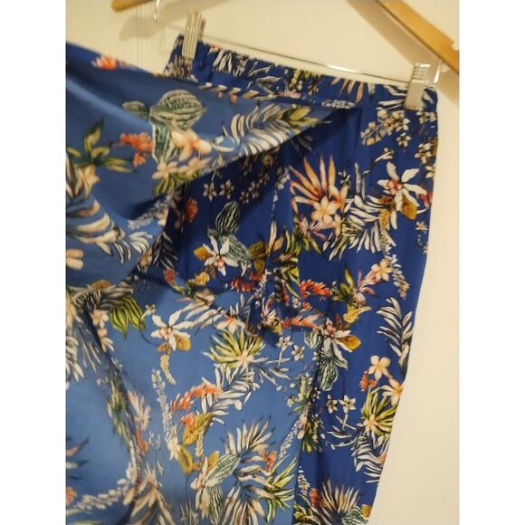 Ladies Common Crush Floral Blue Maxi Skort S Boho - Picture 2 of 5
